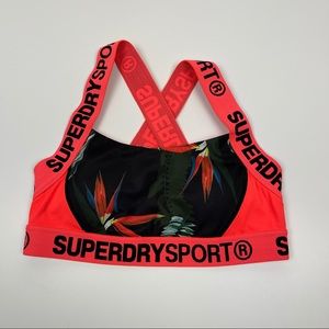 SUPERDRY Sport Neon Orange Sports Bra XS